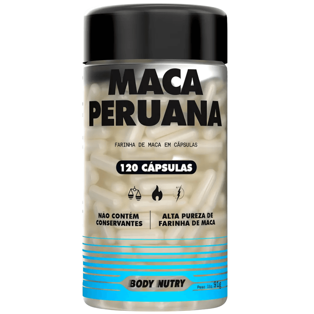 Body Nutry Maca Peruana Premium 120 capsulas 2500mg
