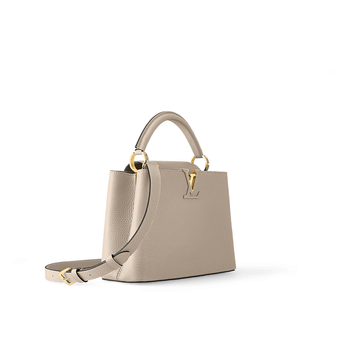 Bolsa Louis Vuitton Capucines BB Cinza