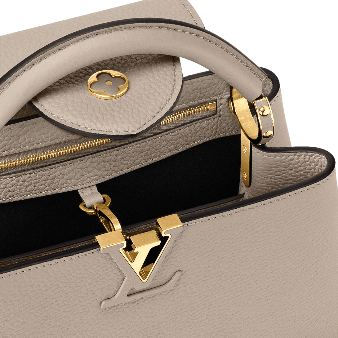 Bolsa Louis Vuitton Capucines BB Cinza