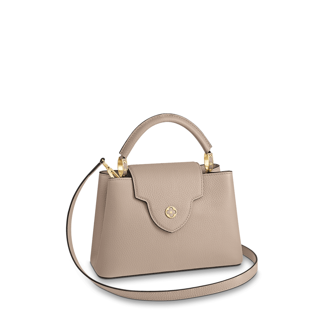 Bolsa Louis Vuitton Capucines BB Cinza