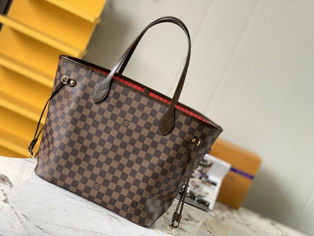 Louis Vuitton Neverfull MM Inside Out Brown & Red – Bolsas