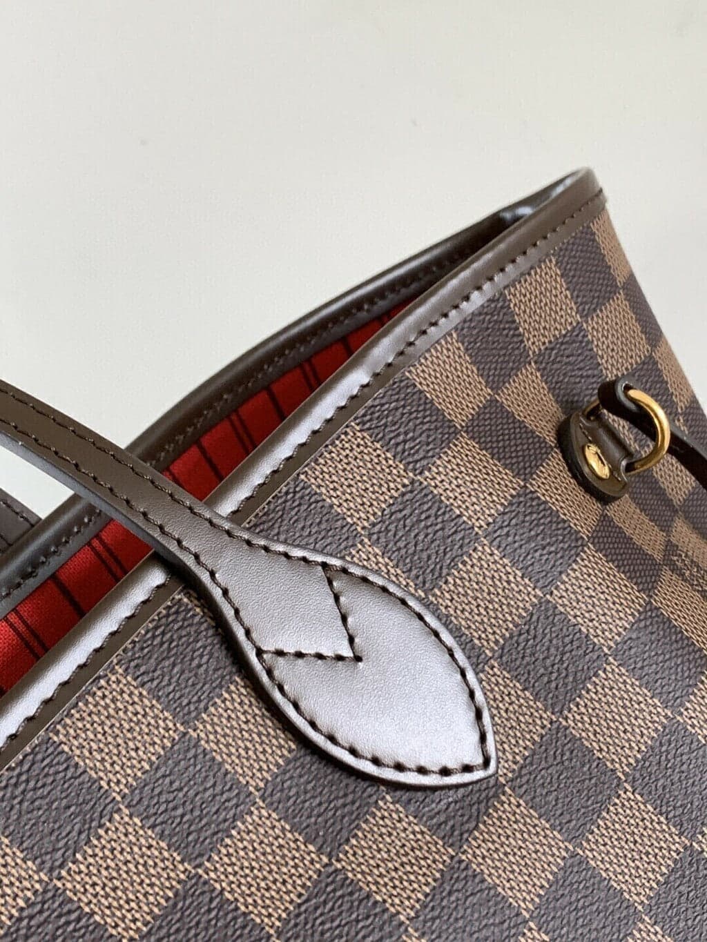 Louis Vuitton Neverfull MM Inside Out Brown & Red