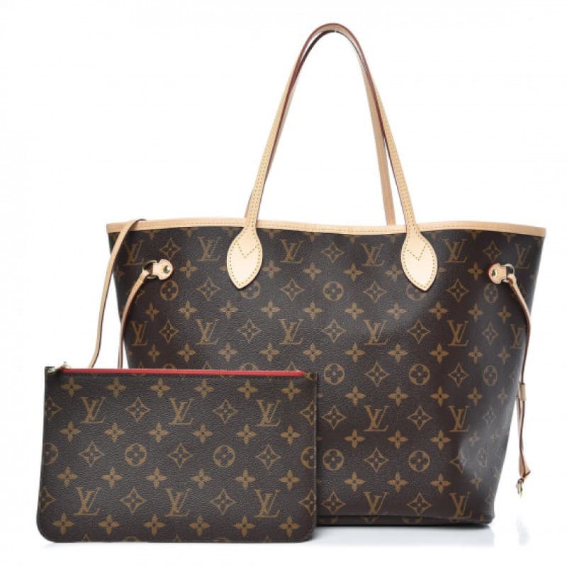 Bolsa Louis Vuitton Neverfull MM Monogram Forro Vermelho – Moda
