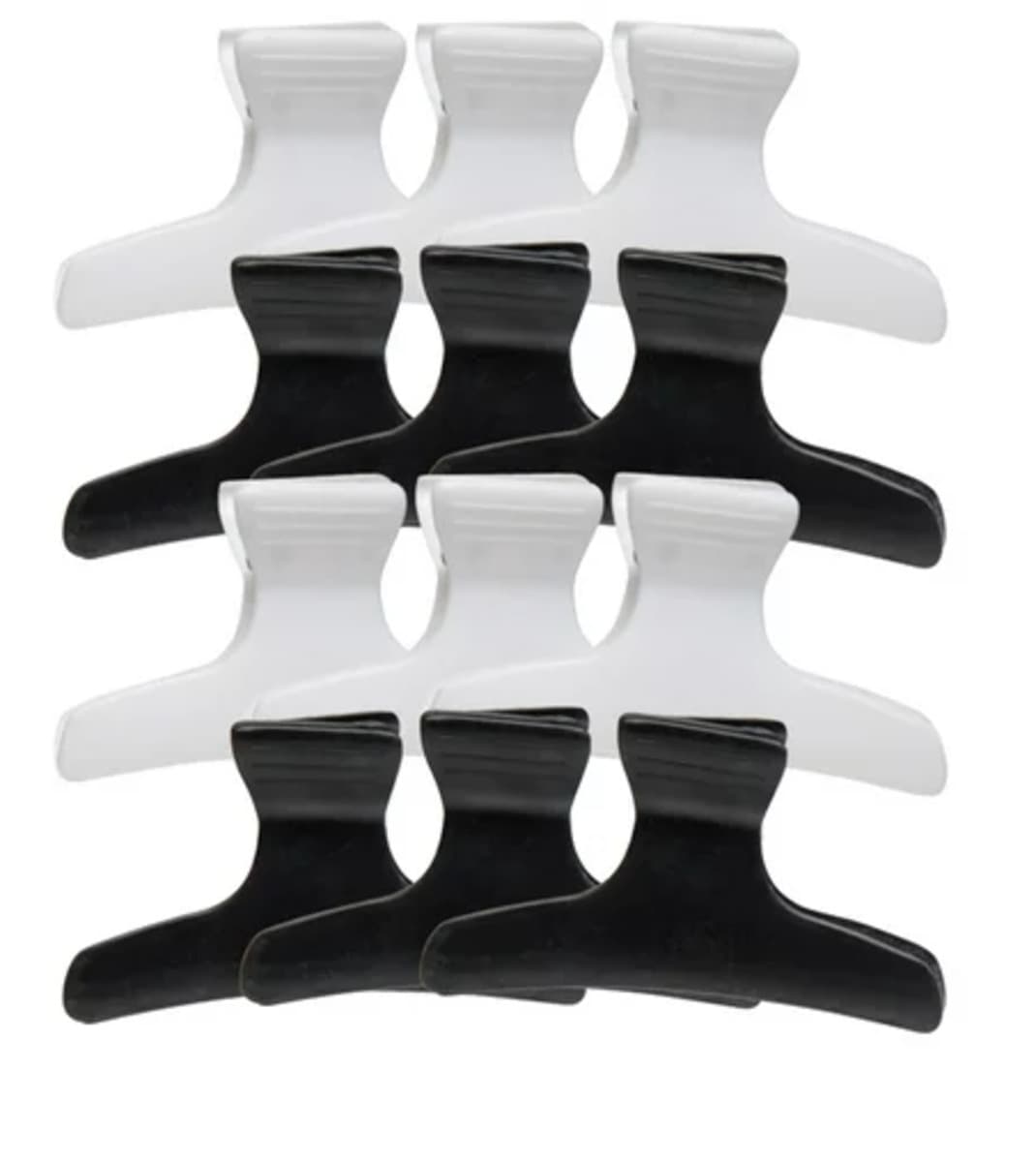 Hair ware fixed grip butterfly 3 clips