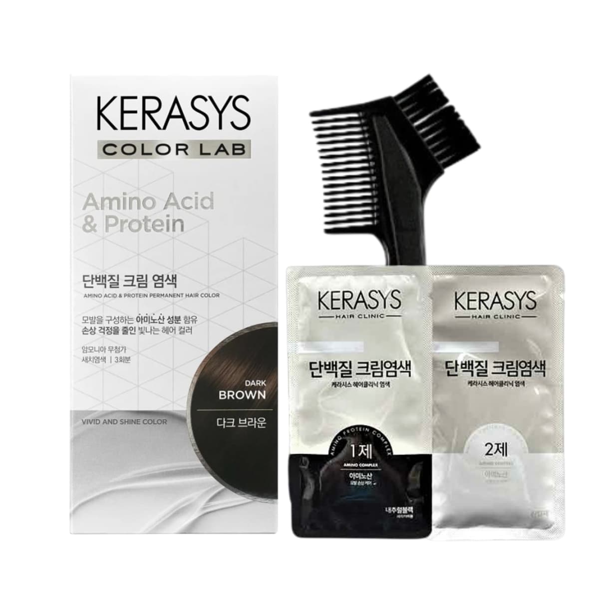 Kerasys color lab amino acid&protein dark brown 20gr