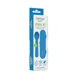 Conjunto 3 talheres bentgo kids azul plastico