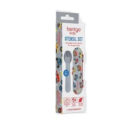 Conjunto 3 talheres bentgo kids camiones plastico