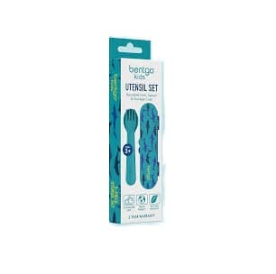 Conjunto 3 talheres bentgo kids tiburon plastico