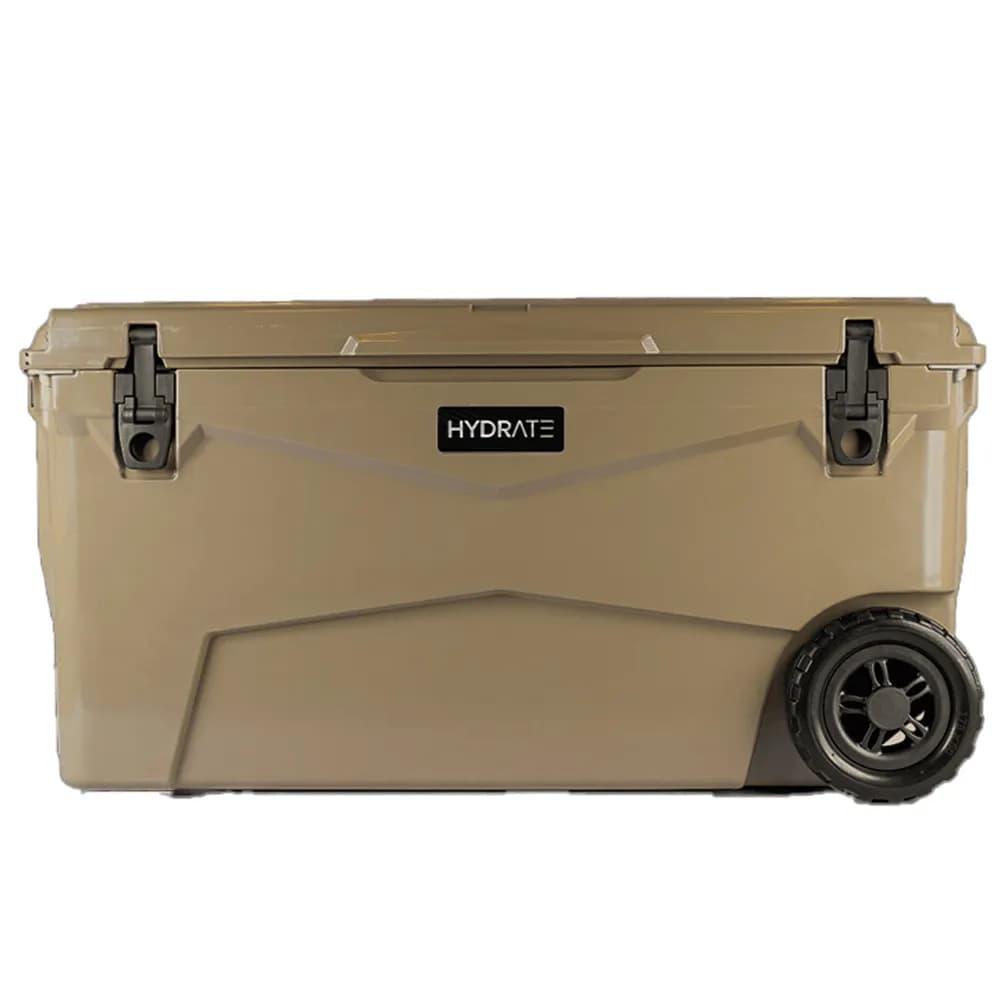 Caixa térmica hydrate 65l con rueda verde arena