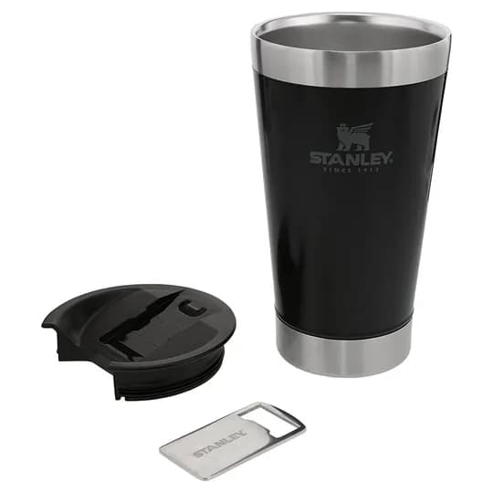 Copo cerveja stanley c/abridor 473ml negro