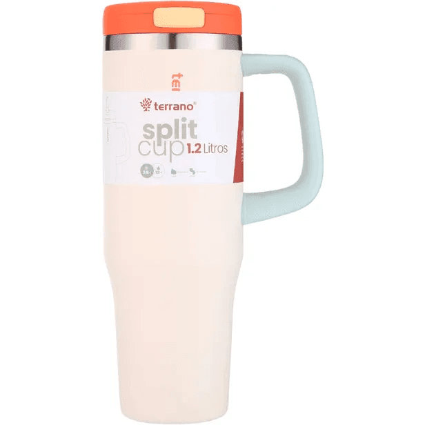 Garrafa split cup terrano 1.2l beige