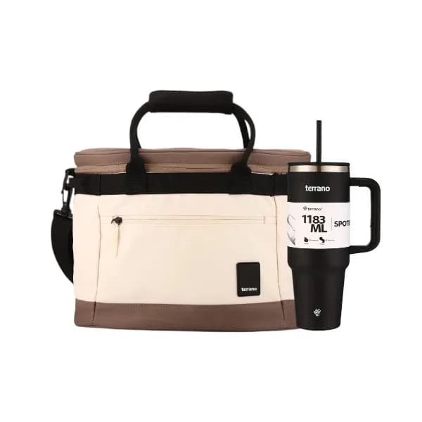Caixa térmica terrano ice rover traveller beige 20l