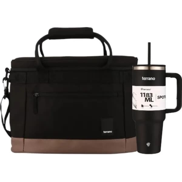 Caixa térmica terrano ice rover traveller negro 20l