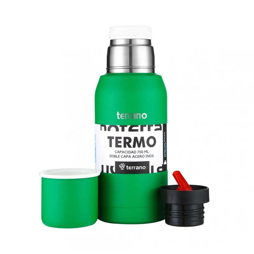 Garrafa de aço inox terrano 750ml ac402020014 parrot green