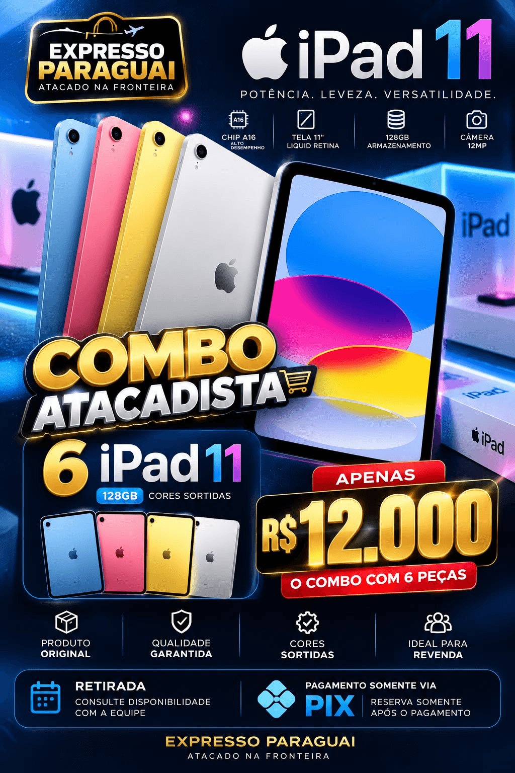 Combo 6x iPad 11" 128GB — foto 1
