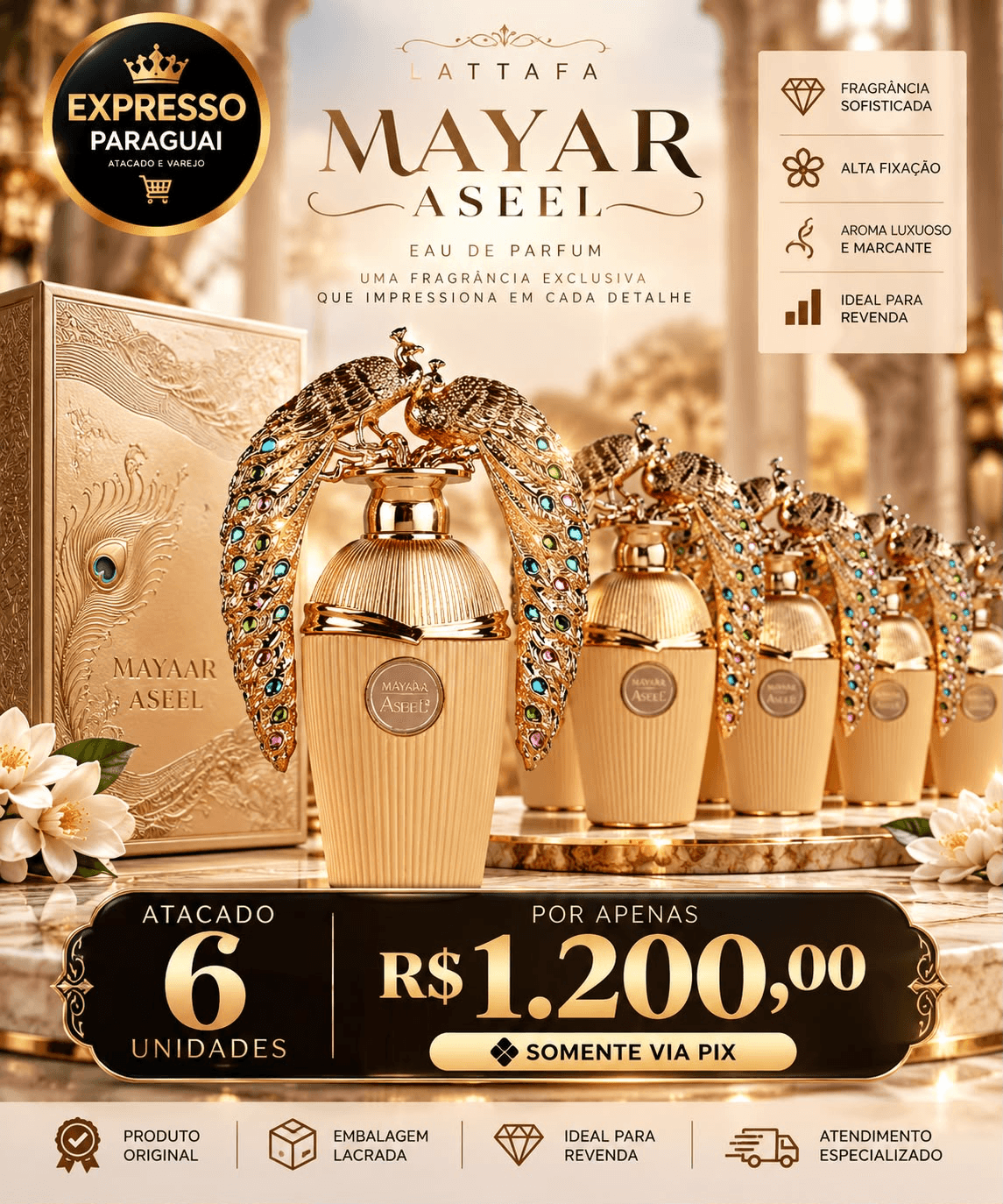 Combo 6x Lattafa Mayar Aseel — foto 1