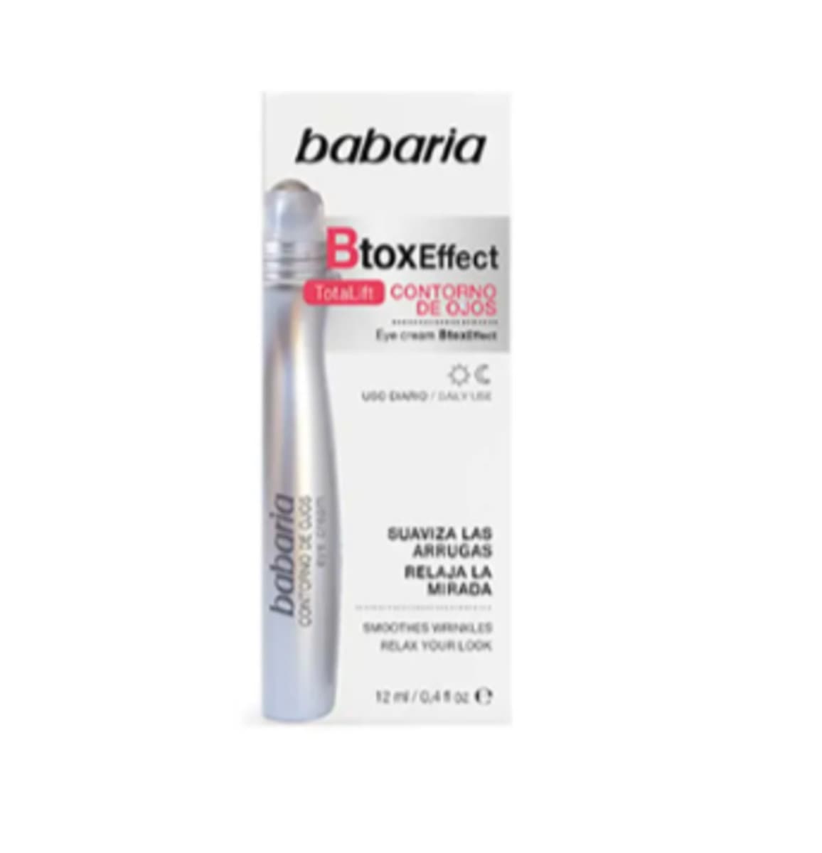 Contorno dos olhos babaria efeito botox 12ml