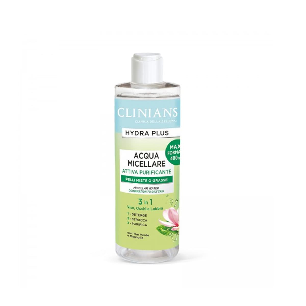 Água micelar clinians 3 in 1 400ml