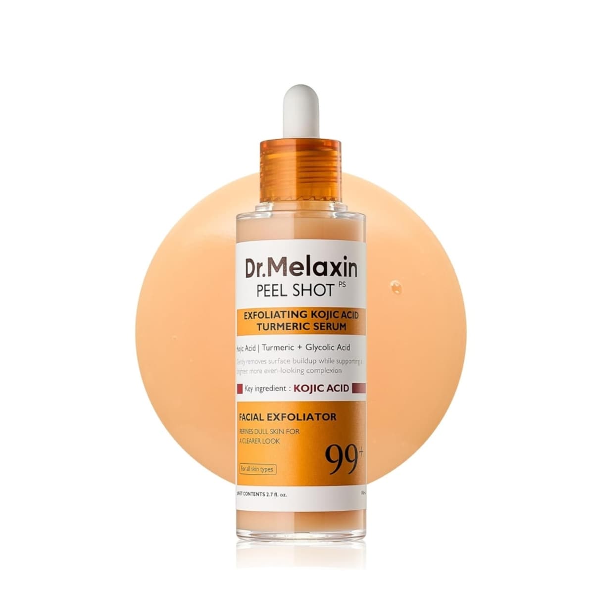 Sérum dr melaxin peel shot exfoliating kojic acid turmeric 80ml