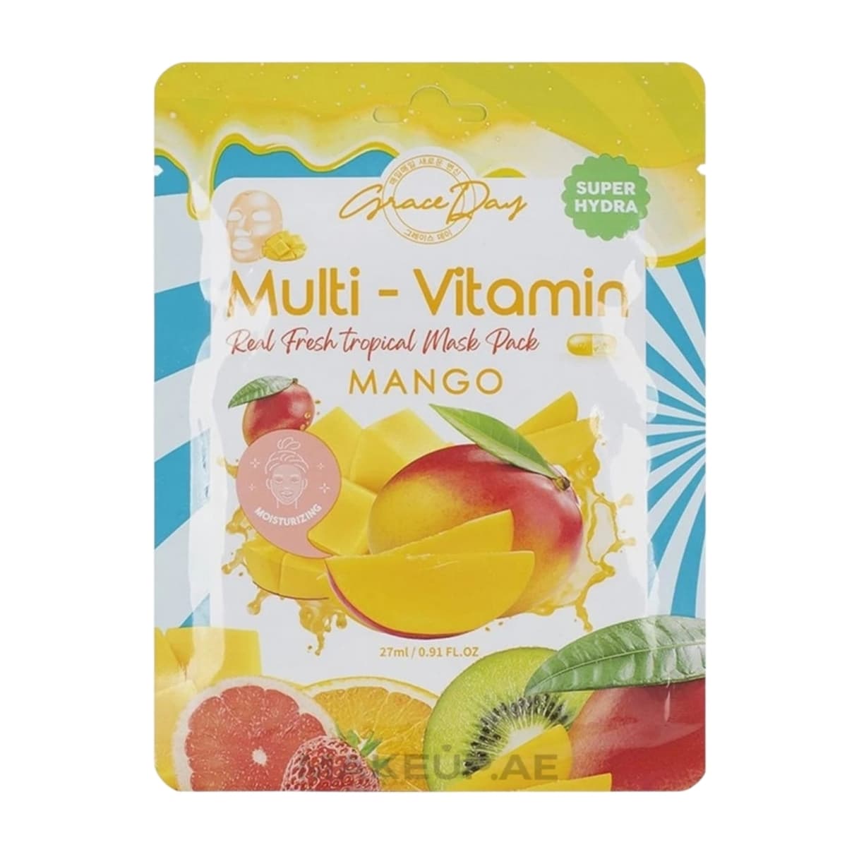 Máscara facial graceday multi-vitamin mango 27ml