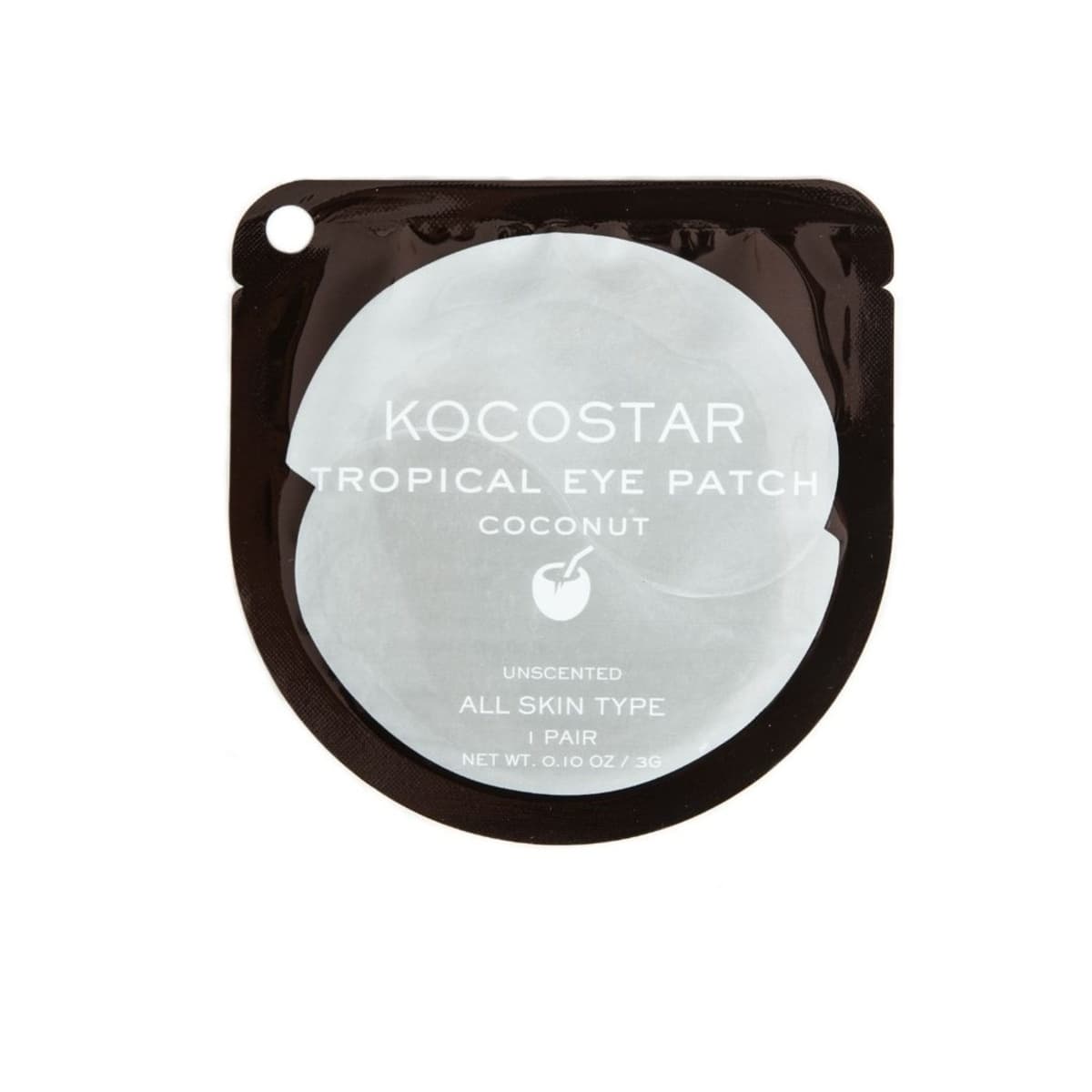 Patch para olhos kocostar tropical coconut 3g