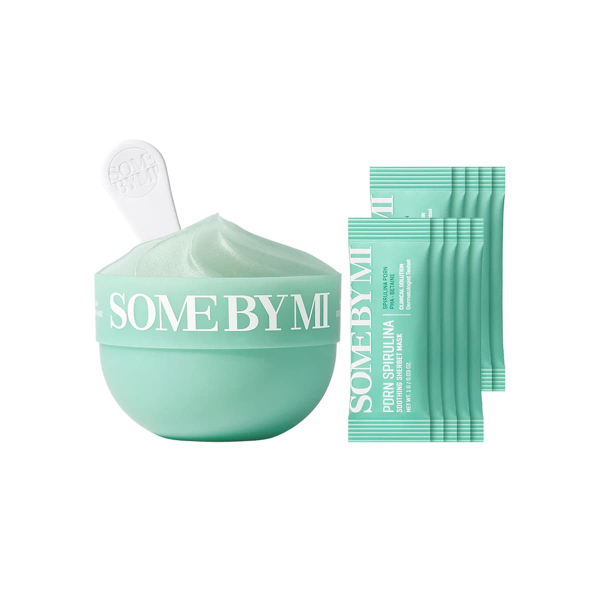 Máscara somebymi spirulina pdrn soothing sherbet 1g (10ea)