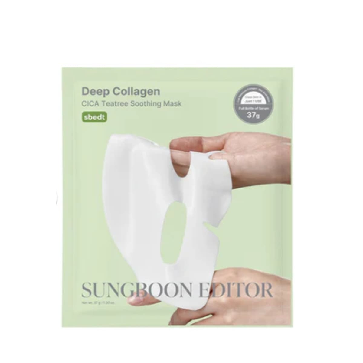 Máscara sungboon editor deep collagen cica teatree soothing