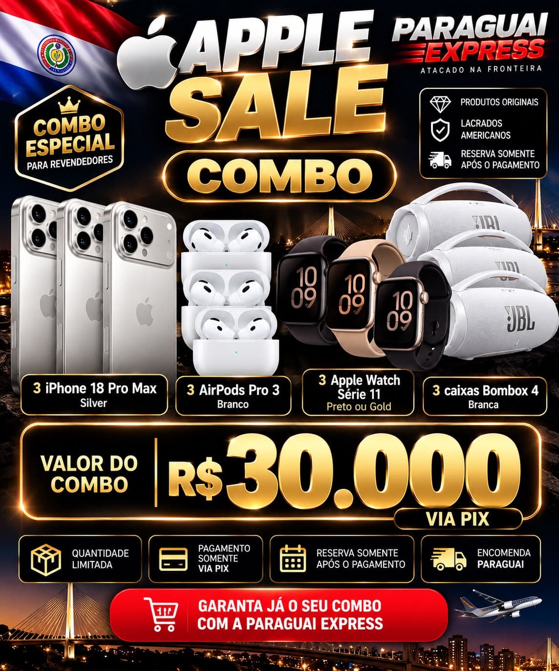 Apple Sale Combo — iPhone 18 Pro Max + Watch + AirPods + JBL — foto 1