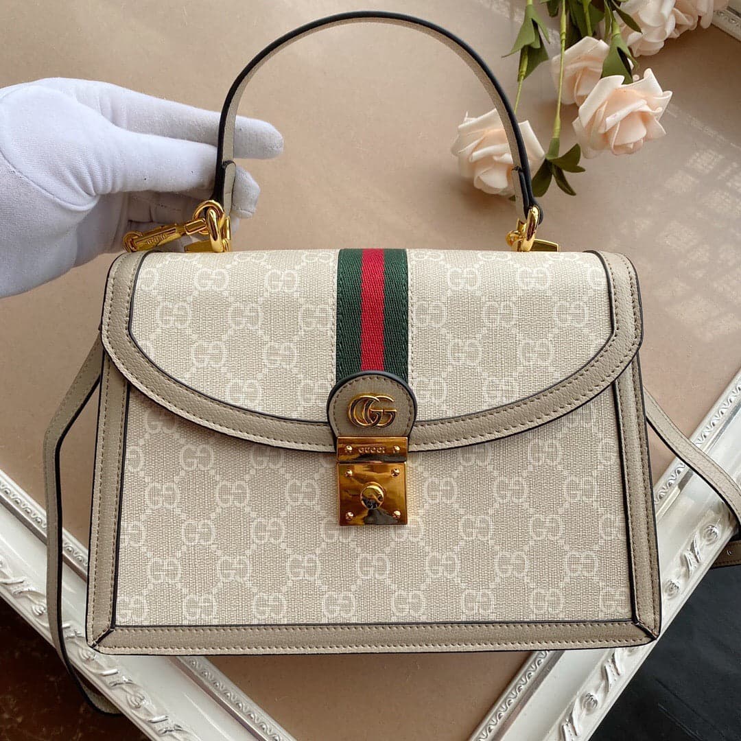 Bolsa GUCCI OPHIDIA SMALL TOP HANDLE BAG.