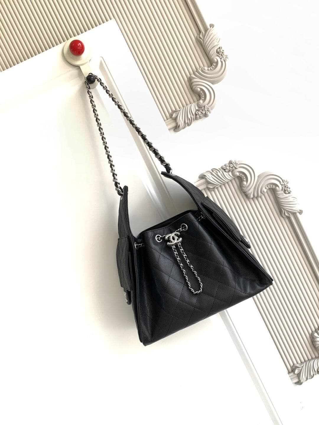Bolsa Hobo Chanel 25 Black Small