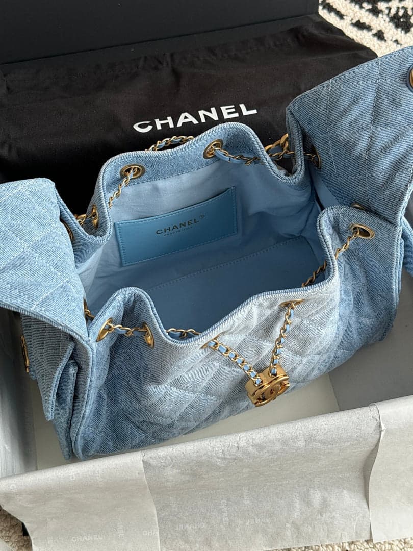 Bolsa Hobo Chanel 25 Denim Small