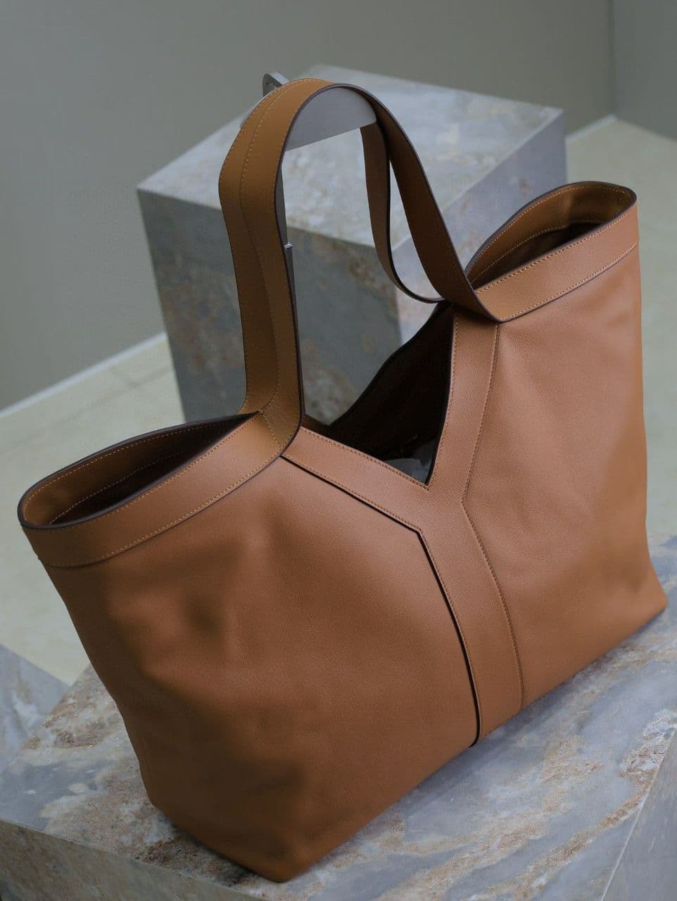 Bolsa Saint Laurent Y Large Tote Couro