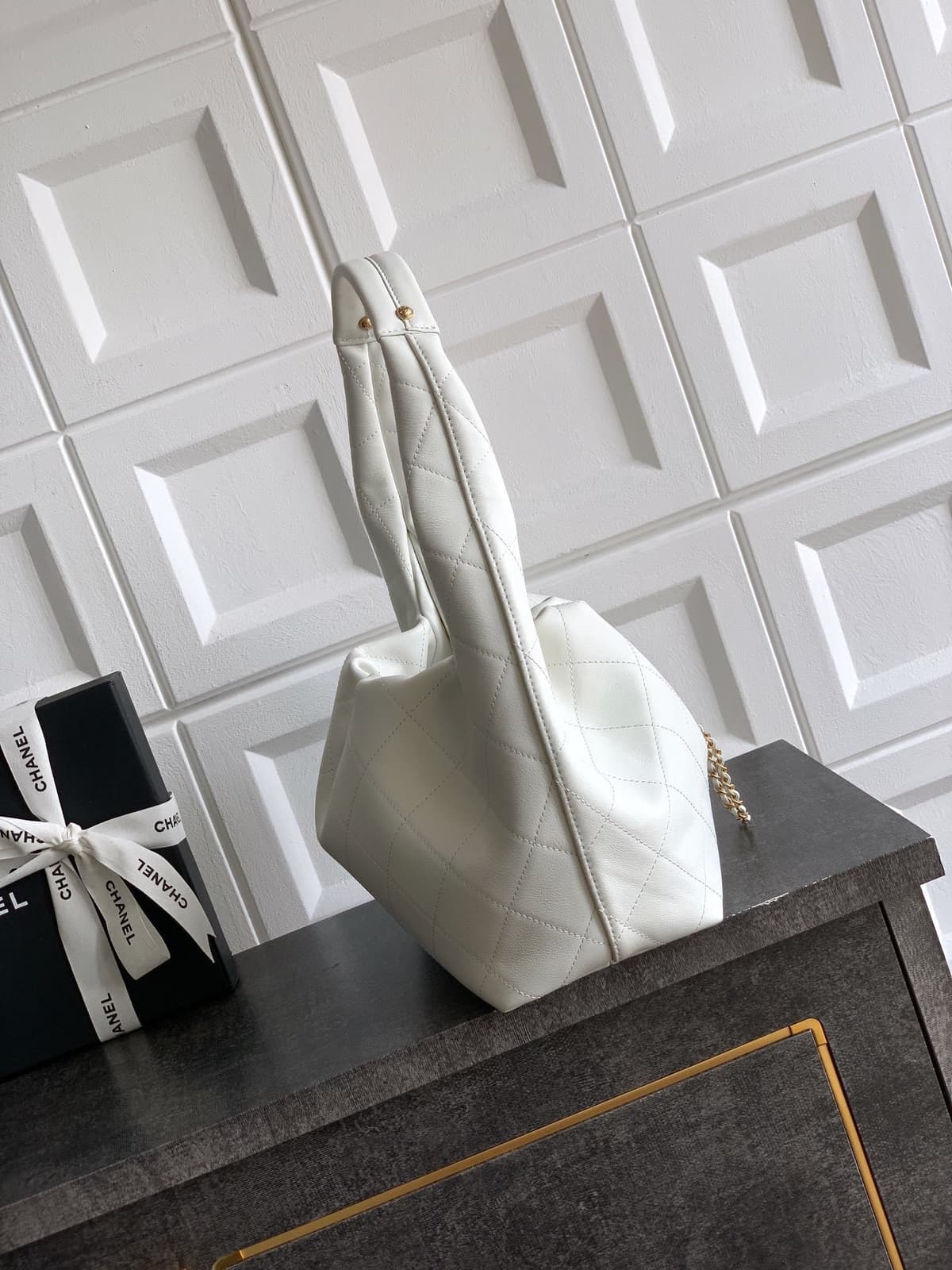 Chanel Hobo Bag White