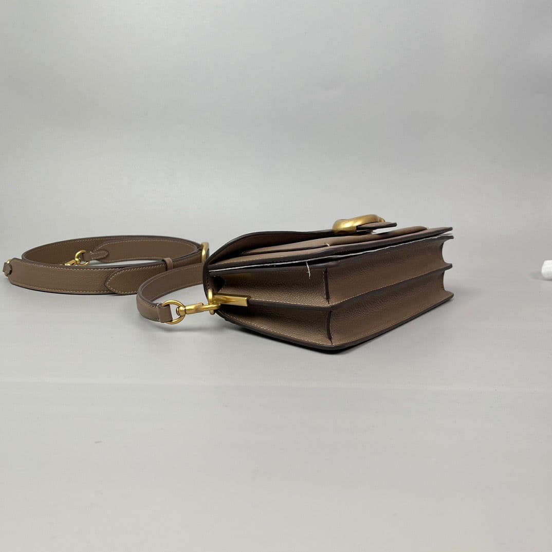 Coach Tabby Shoulder Bag Leather Brown .