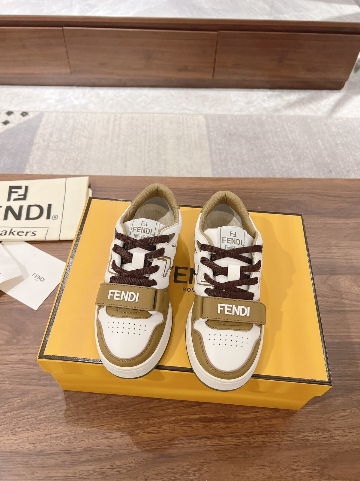 FENDI Tênis Match green