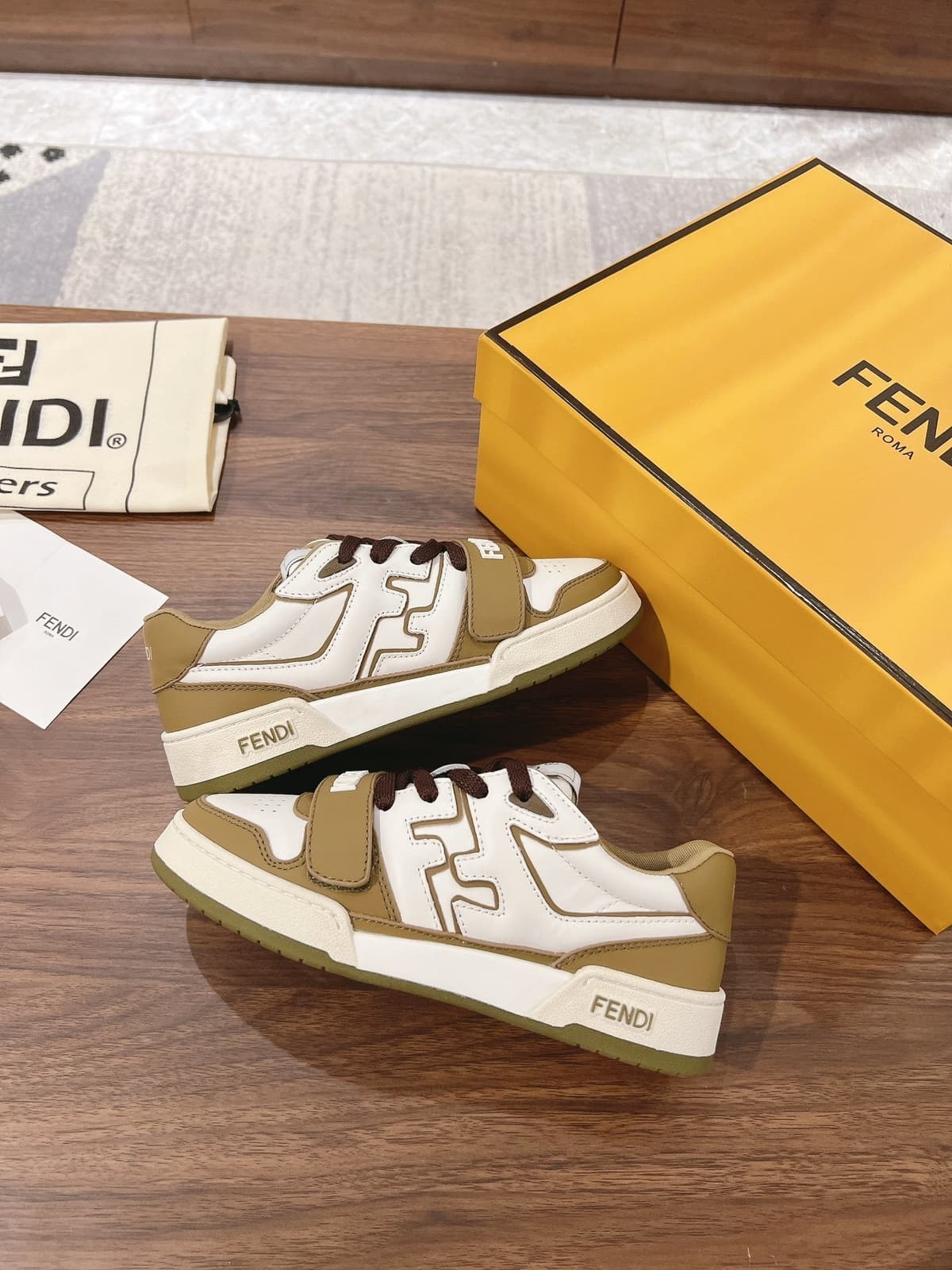 FENDI Tênis Match green