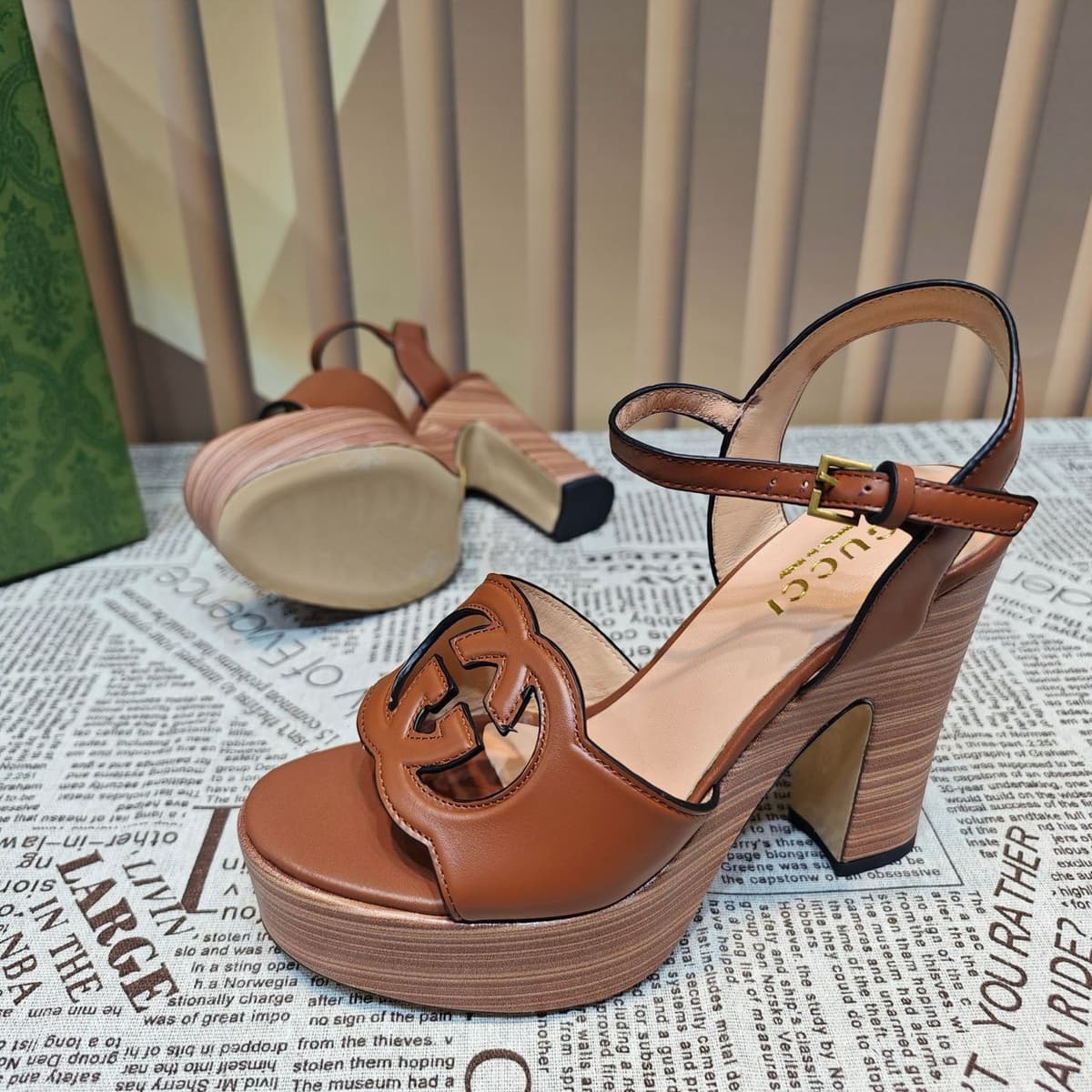 Gucci Interlocking GG Com Salto 110mm
