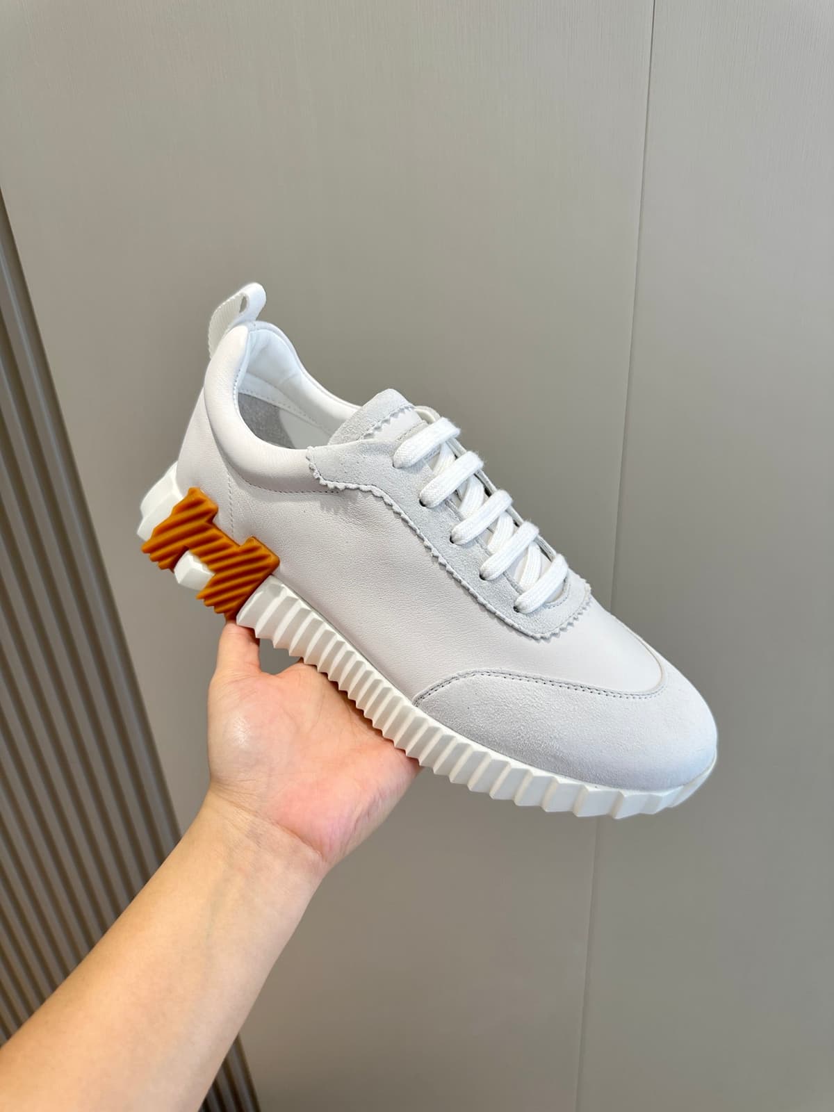 Hermes Air Mesh Suede Goatskin Bouncing