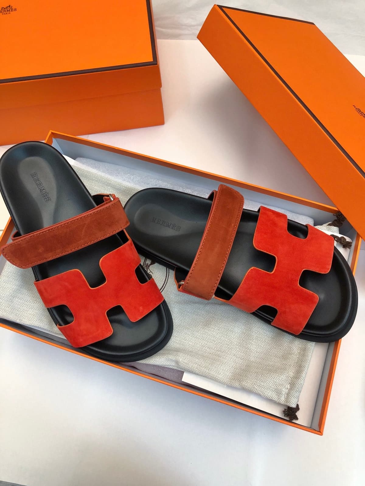 Hermes Chypre Red Sandal