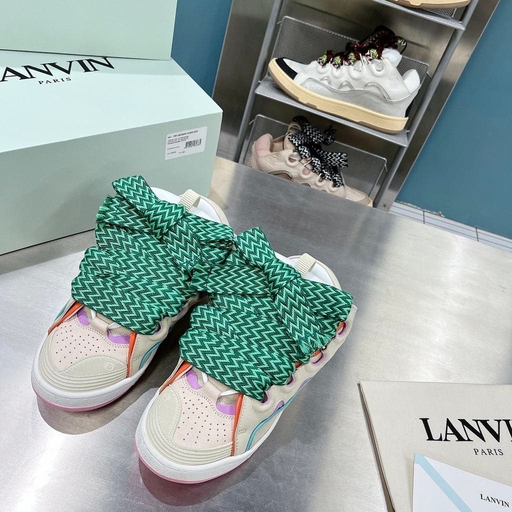Lanvin Curb Sneaker Beige Pink