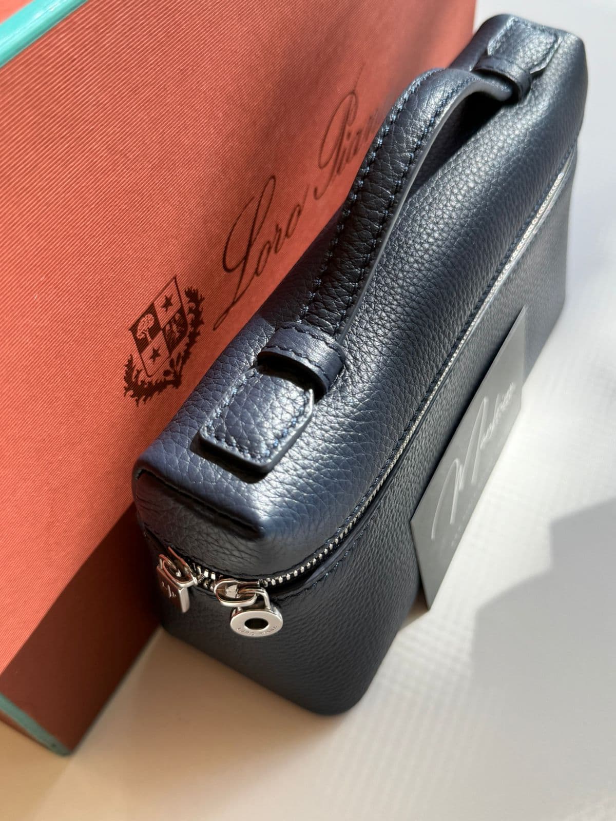 Loro Piana L19 Extra Pocket Pouch Blue