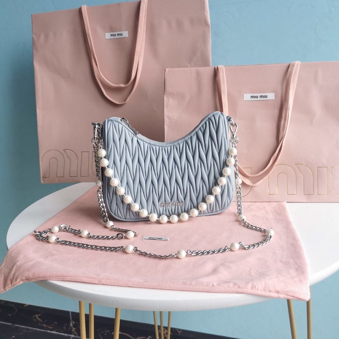 Miu Miu Wander Matelassé Shoulder Bag