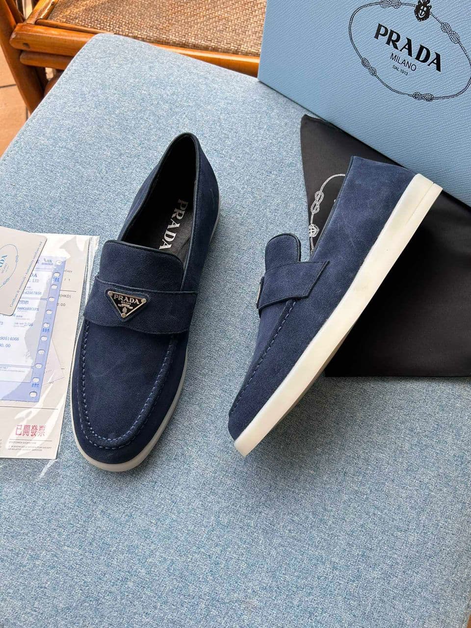 Mocassim Prada blue