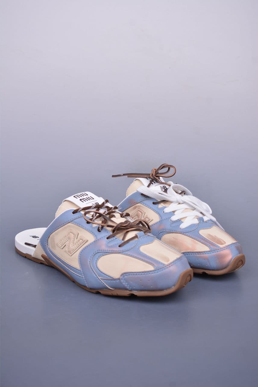 New Balance x Miu Miu 530 SL Mule Light Blue / Beige ( Pronta entrega )