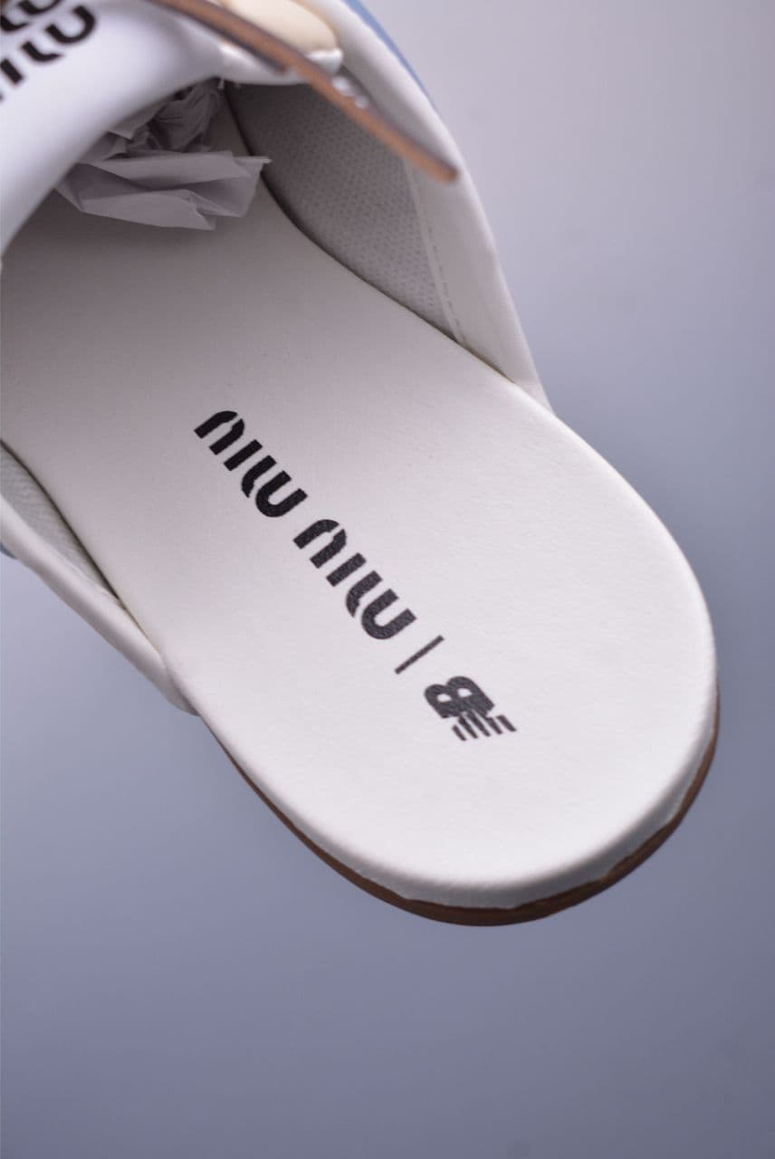 New Balance x Miu Miu 530 SL Mule Light Blue / Beige ( Pronta entrega )