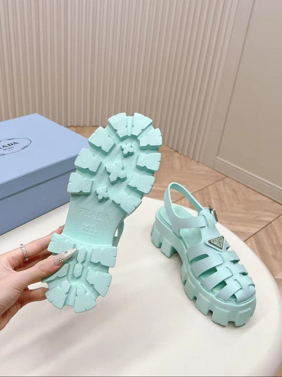 Prada Monolith blue
