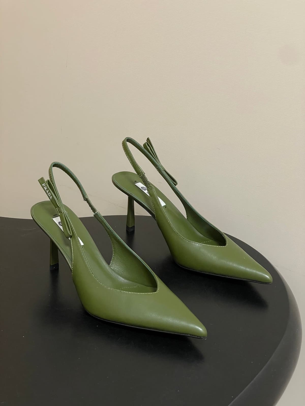 Prada Slingback Pumps Green