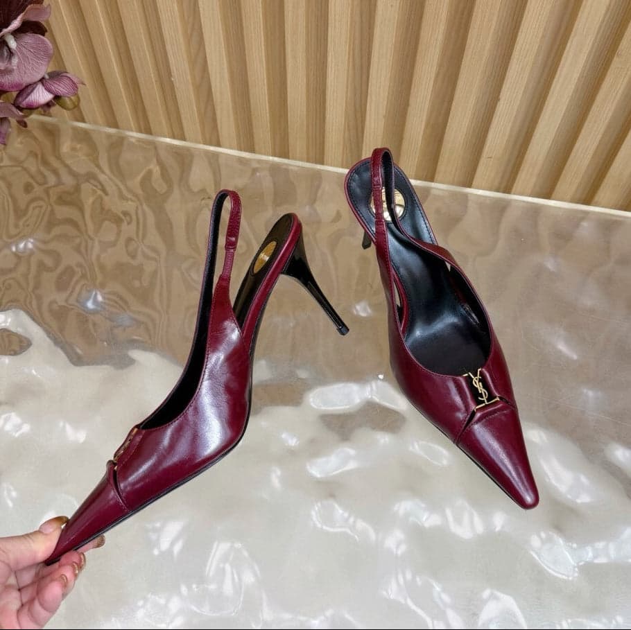 Scarpin Babylone Breteuil Saint Laurent Wine