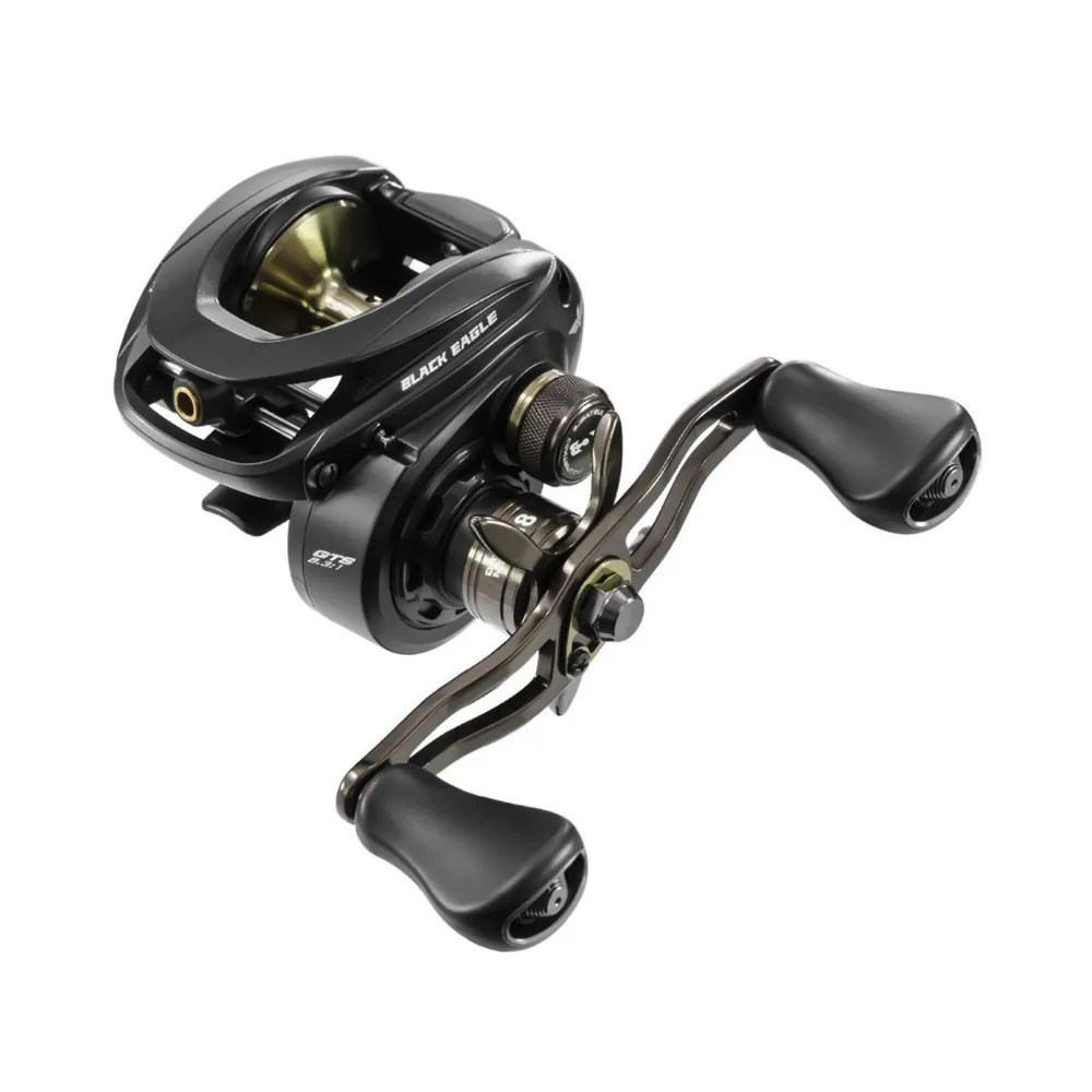 Marine Black Eagle Shil Aço Inox 8ROL 8.3:1 Esquerda Preto