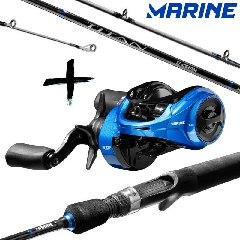 MARINE ACCESORIOS CONJUNTO TITAN PRO 4000SHIL + VARA C561ML 1.68 METROS
